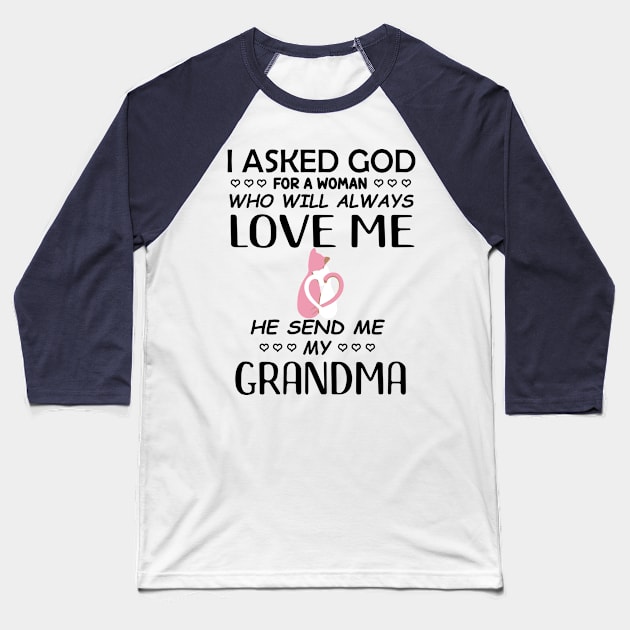 Grandma Baseball T-Shirt by ZERLINDI